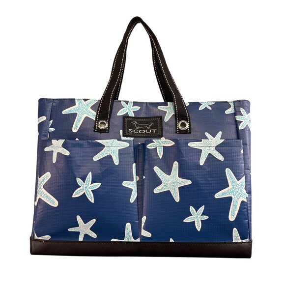Scout Handbags - SCOUT Uptown Girl Pocket Tote Bag Blue Starfish Pattern